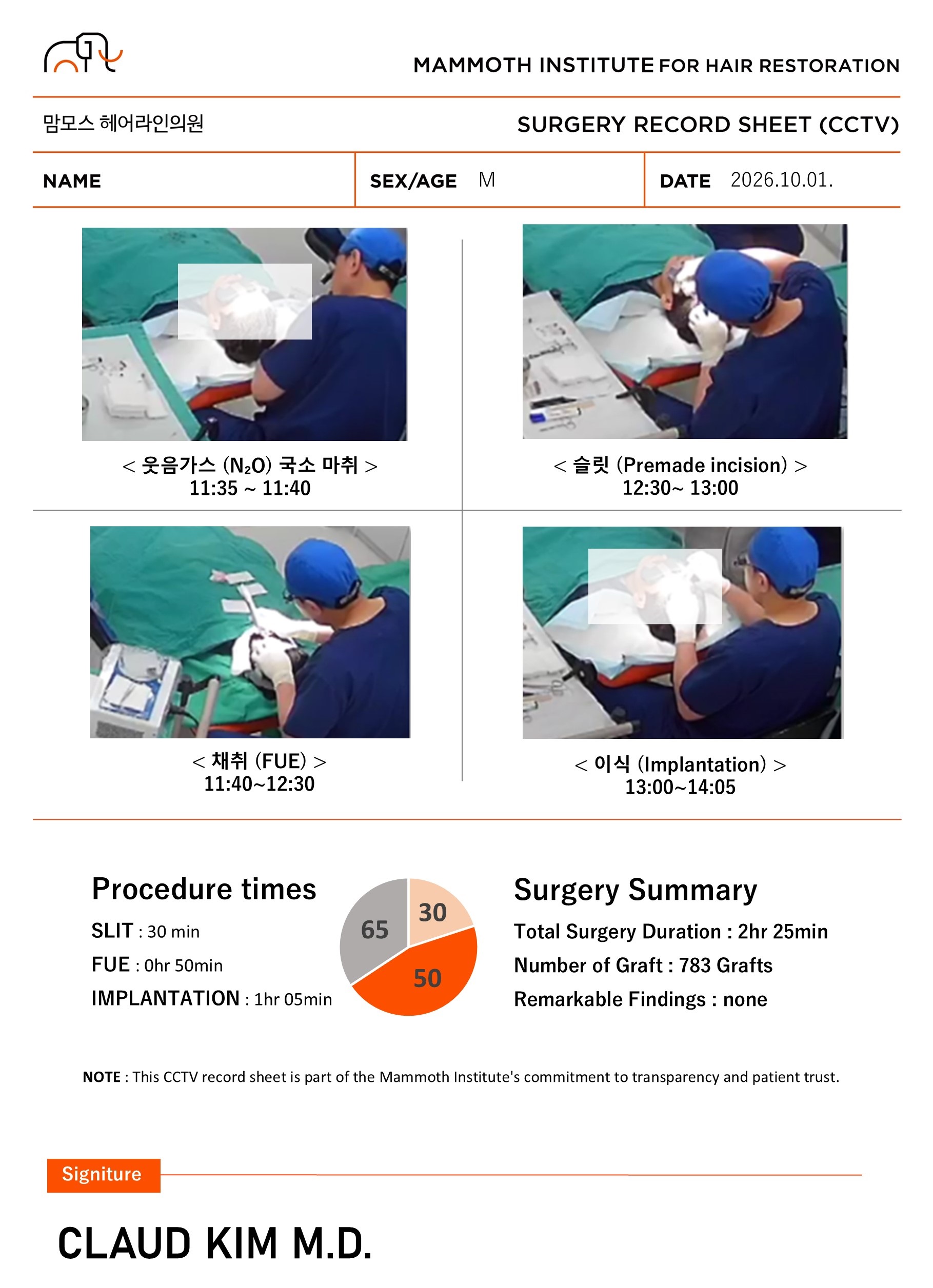 부산맘모스 비절개 M자 모발이식 1일차 후기