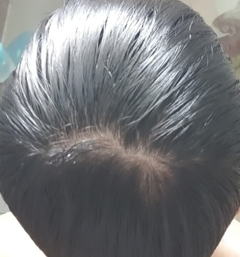 샴푸하기전 물 뭍혀서 내린상태