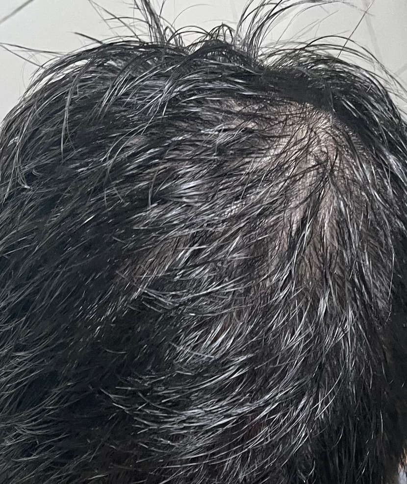 머리 말리기 전