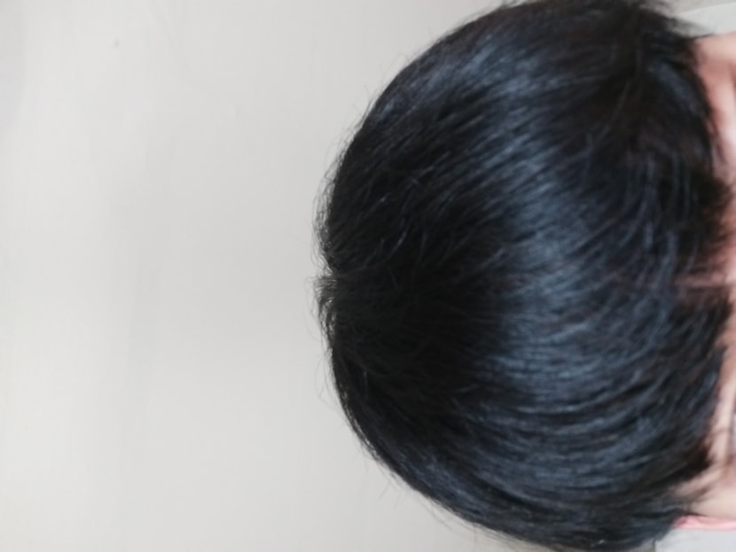 머리감고 12시간후