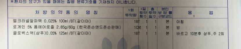 처방내역