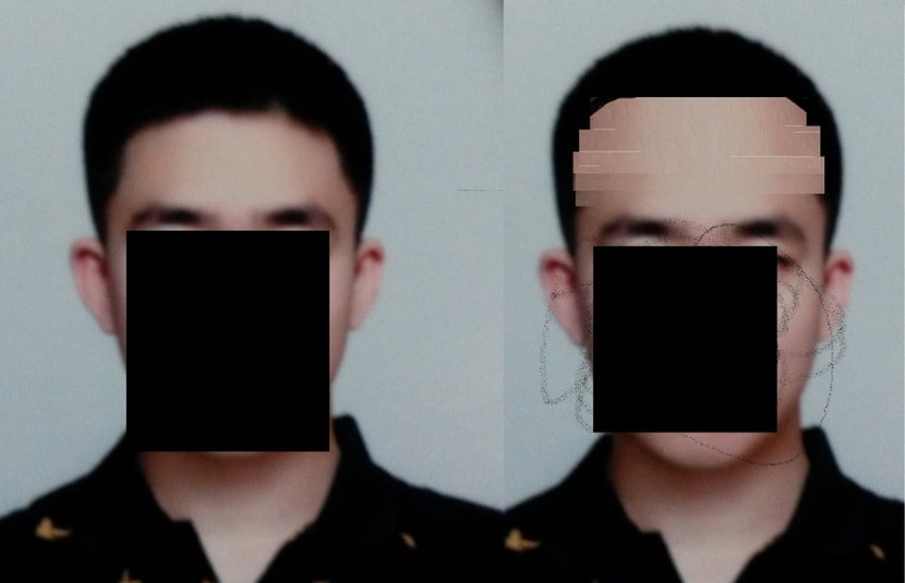 5년전 군인때 머리 사진으로 비교한 현재 상태입니다, 원래 당시엔 난 왜이렇게 원숭이 같이 앞머리 옆쪽이 많이 내려와있지라고 느낄정도로  남들보다 더 아래까찌 빼곡 했던거 같은대..  너무 많이 까졌네요