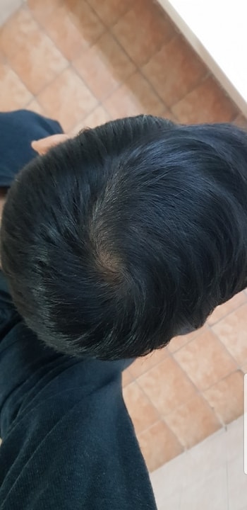 포마드 왁스 후 근접사진