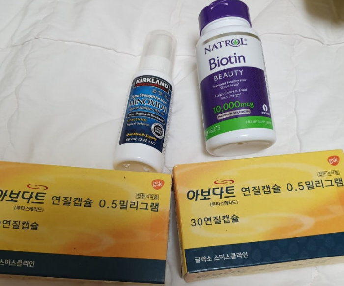 因头顶脱发而服用脱发药的后记。