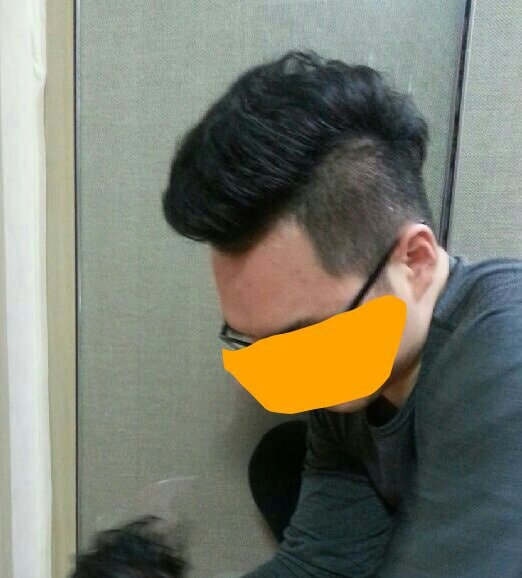 왁스안바른상태