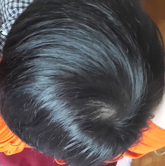 머리 말린 직후