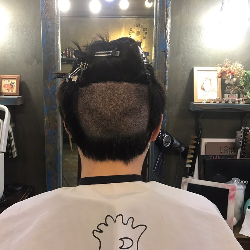 노답이였던 뒷머리
