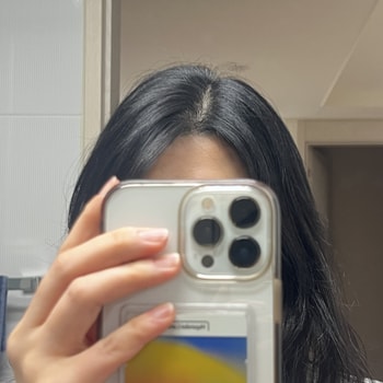 사용 후. 가르마의 볼륨감ㅇ 12월초사진