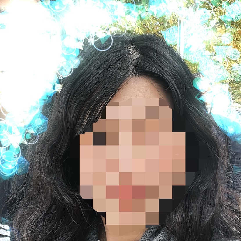사용 전. 가르마의 볼륨감x 11월초사진