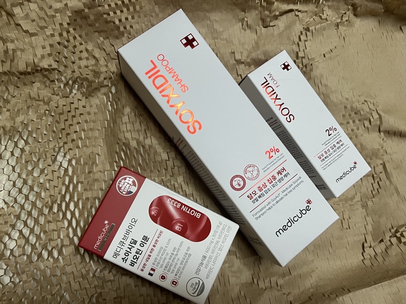 植毛一ヶ月目のメディキューブ体験団開封機