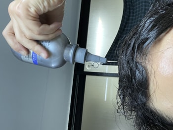 트리트먼트도 라인에 뿌려 사용해주었습니다!