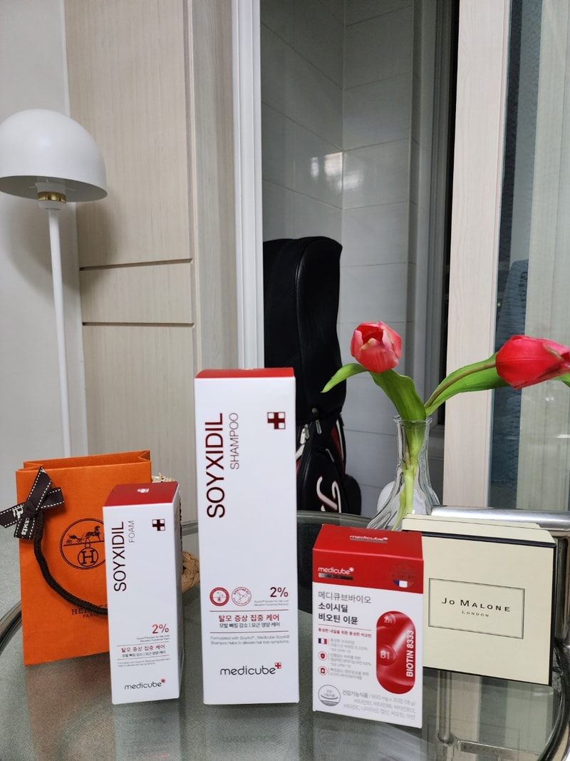 メディキューブ ソイシジルシャンプー、ソイシジルフォーム、ビオチンイミューンついに届きました！！