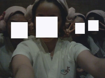 이게바로 친구들과 찜질방 가서 찍은 인증샷!