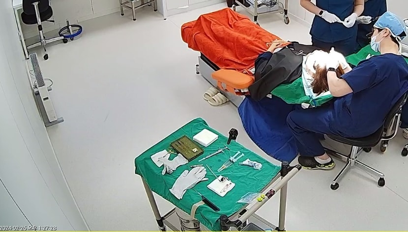 수술 cctv사진