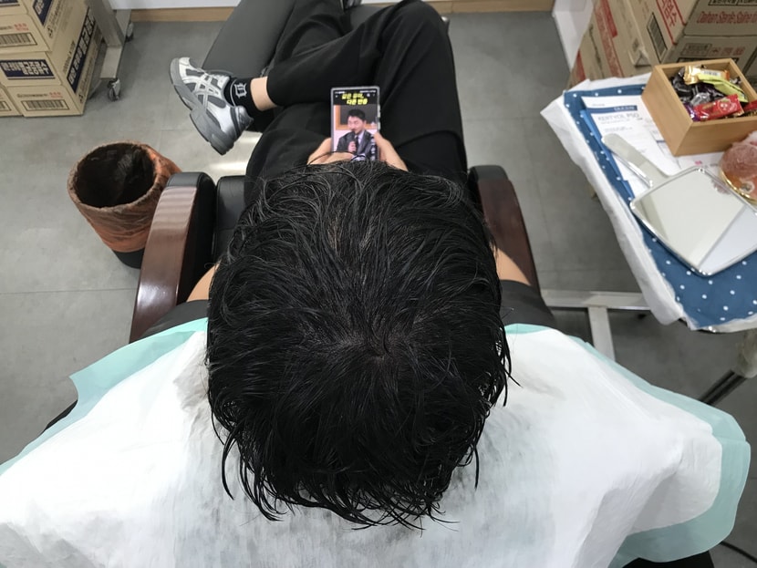 리터치 후