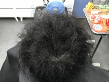 리터치 전 마른 상태