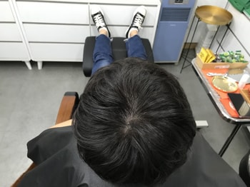 리터치 전 마른상태