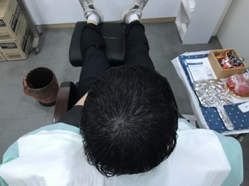 리터치 후 젖은머리