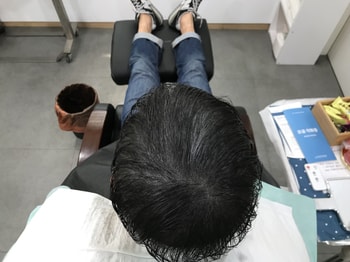 보강후 젖은머리