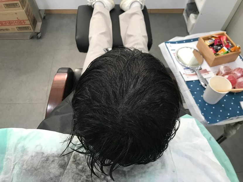 리터치 후 젖은 머리 사진 2