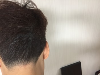 2차 리터치 후 이발후