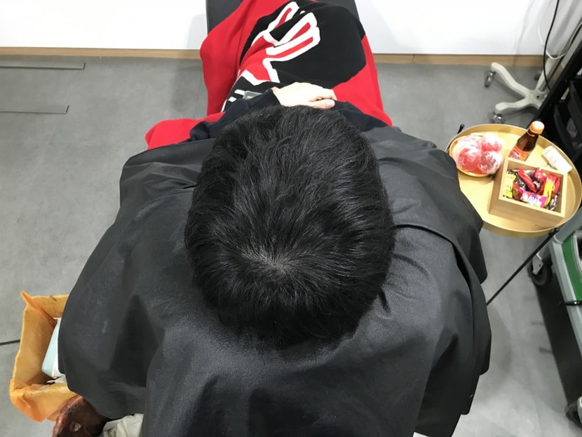 리터치 후 입니다