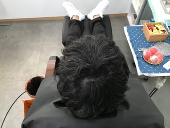 2차 리터치 전 (각질 때문에 양해 부탁드려요 ㅠ)