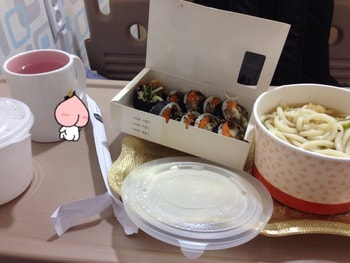 중간에 쉬면서 먹은 점심..