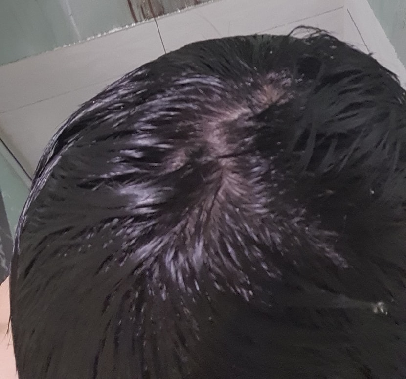 휴가 나오고 젖은머리