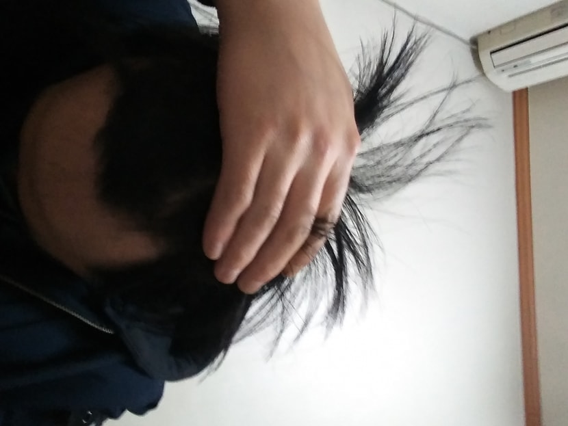현재 머리입니다..