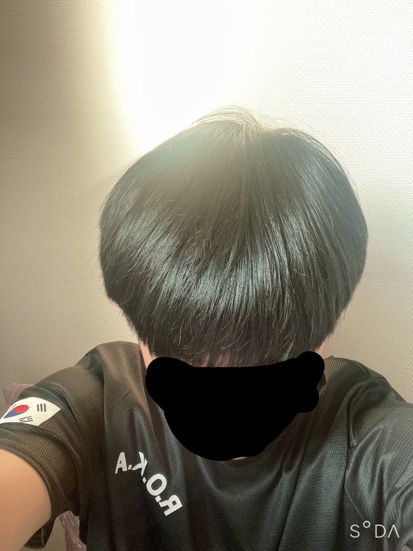 오늘 찍은 머리