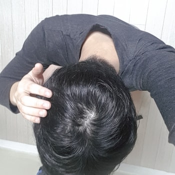 머리 말리고 나서