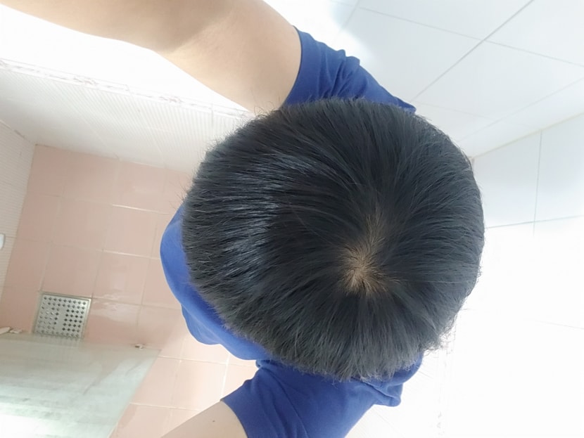 욕실에서