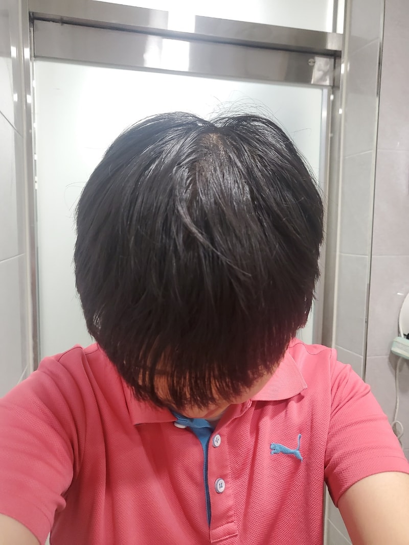 가르마 하면 머리가 횡합니다...