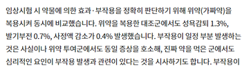 탈모약 부작용 노시보 효과에 대한 이야기