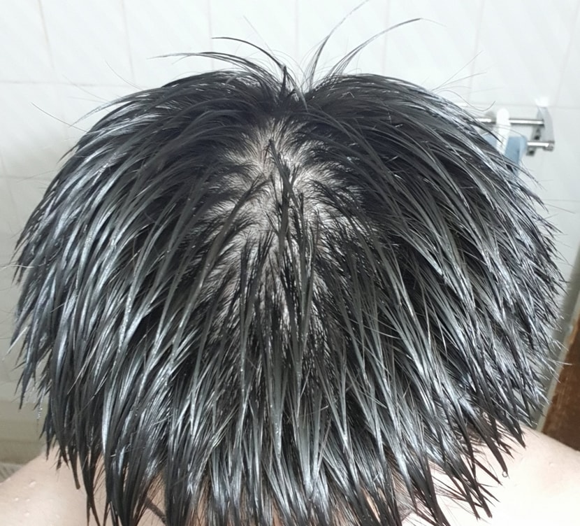 윗머리 이발 전 셀카