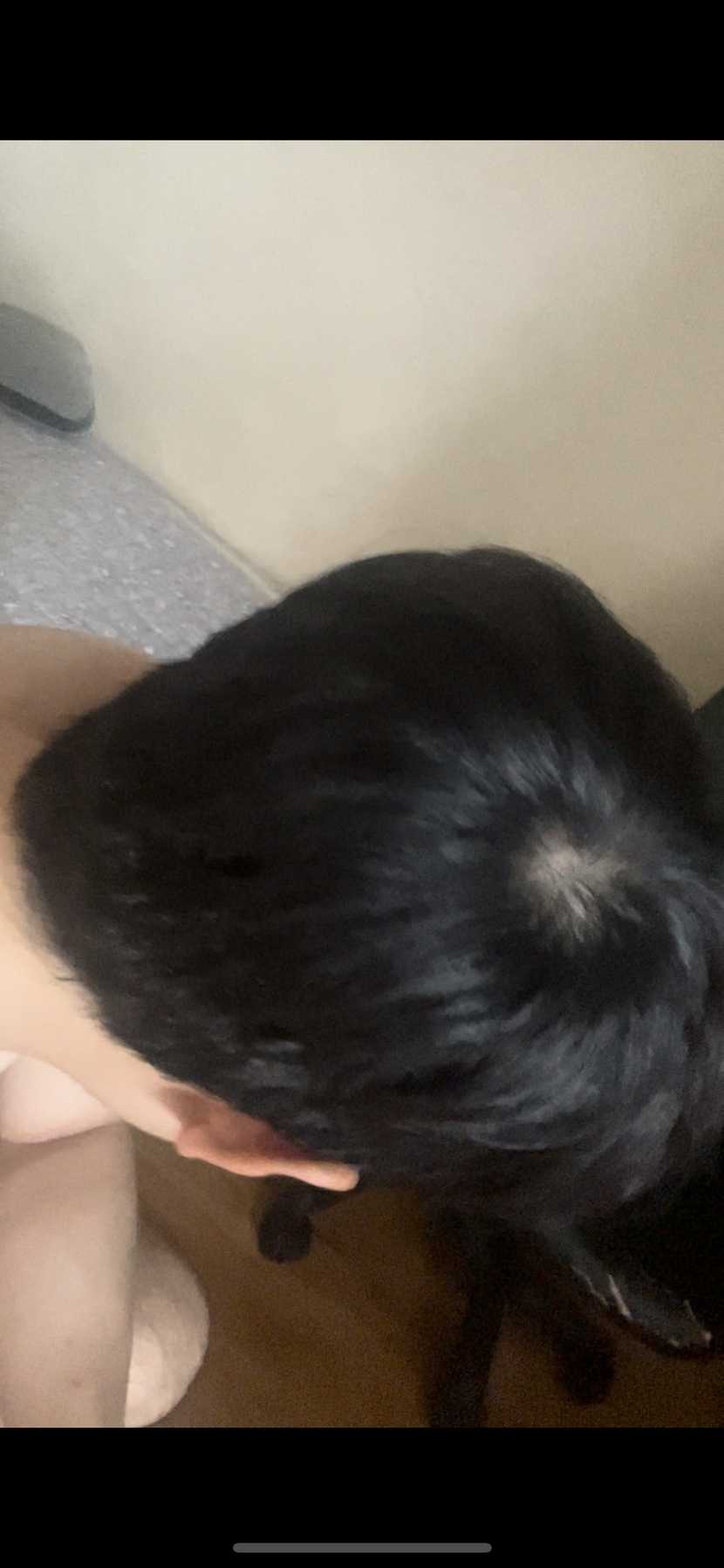 조명 없을때 정수리