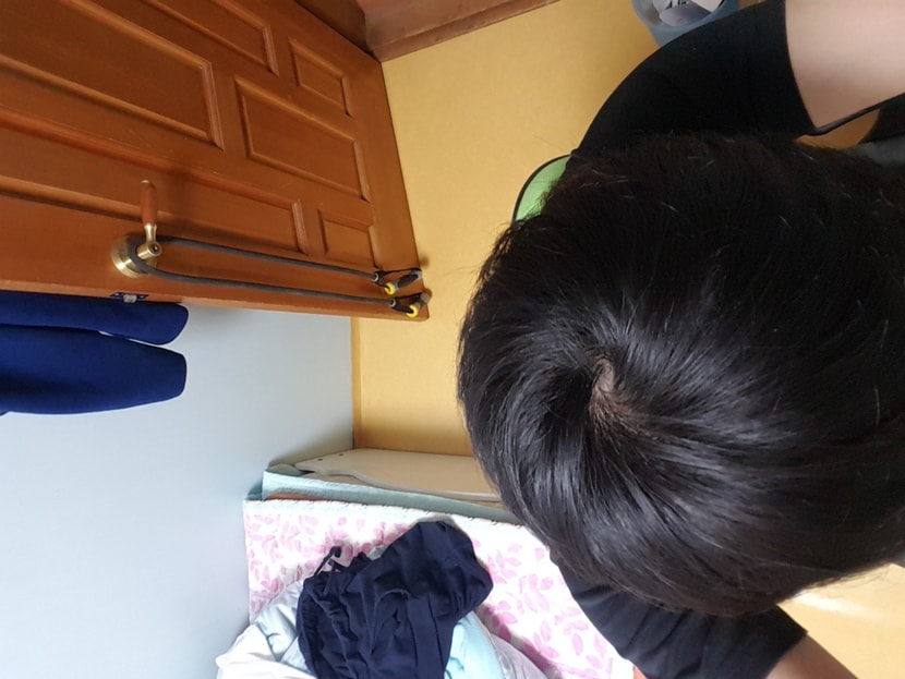현재 정수리
