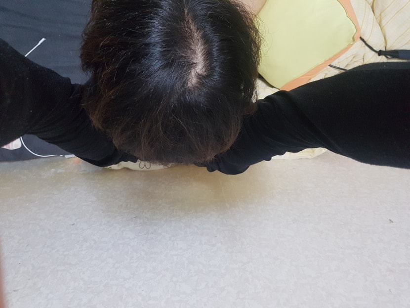 가르마탄사진 오랜만에찍어보니 전보다 털렸음 ㅠㄷᆢ