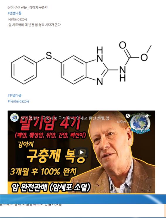 구충약 글입니다. 