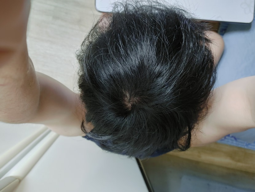 머리 감은 사진