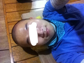 작년 삭발 했을 때