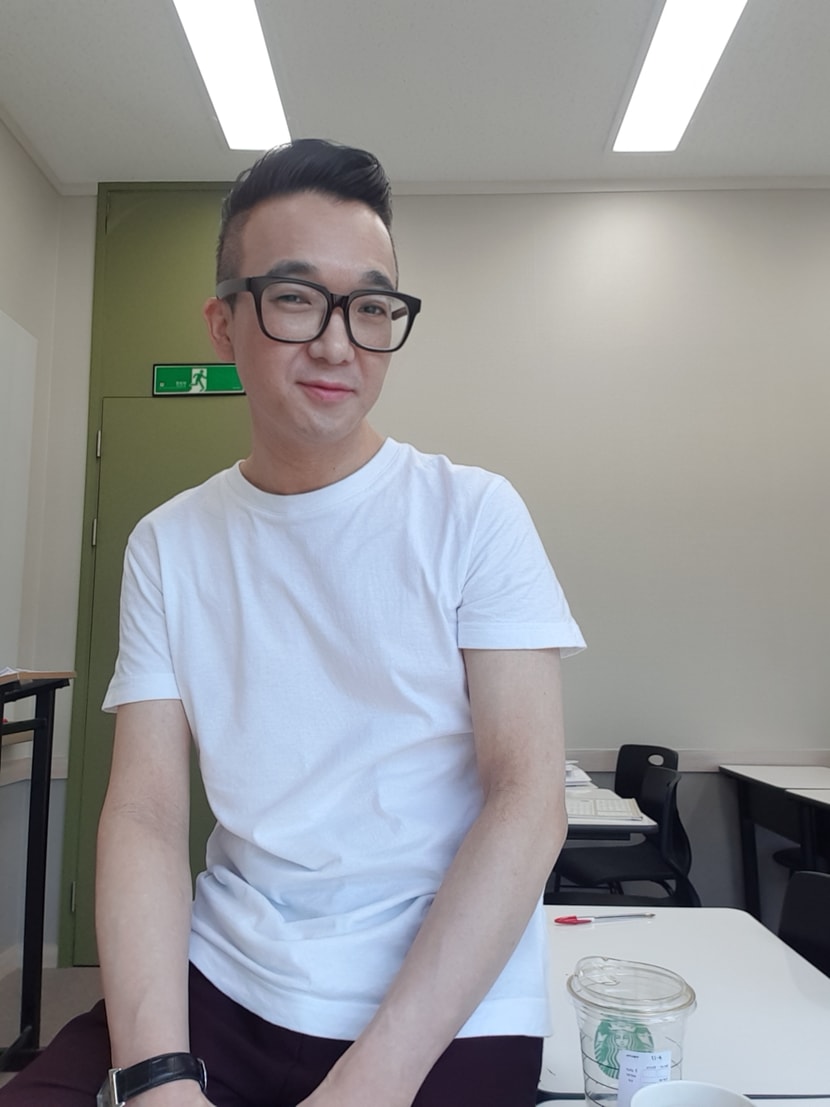 흑채로 커버한사진