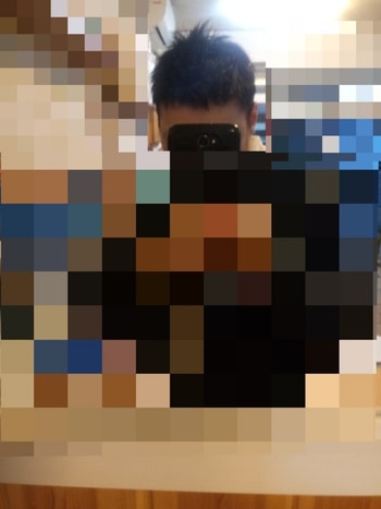 미용실에서 겨볍게 세팅정면