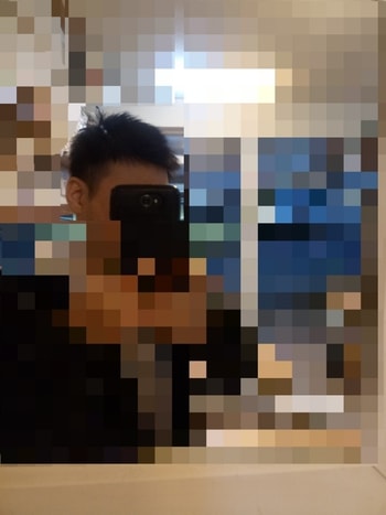 미용실에서 가볍게 세팅측면