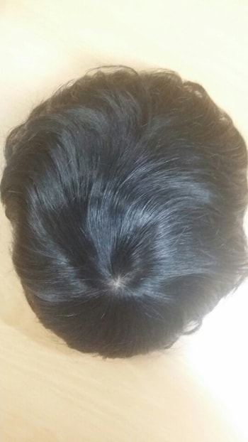 가발 위에서 봤을때 사진(전체)