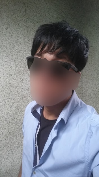 1년3개월전 첫번째 가발쓰고 첫외출할때 사진