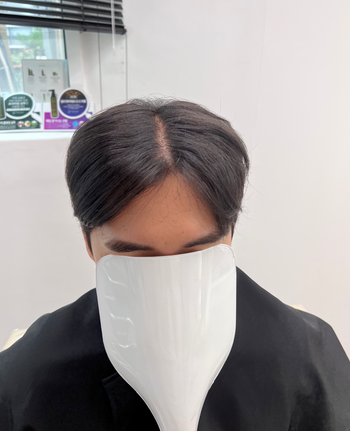 부분 가발 착용 전
