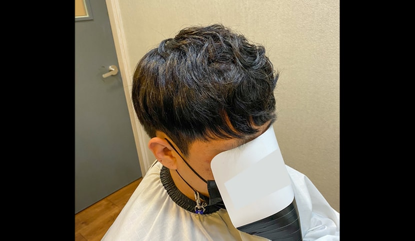 디자인 볼륨펌 윗모습