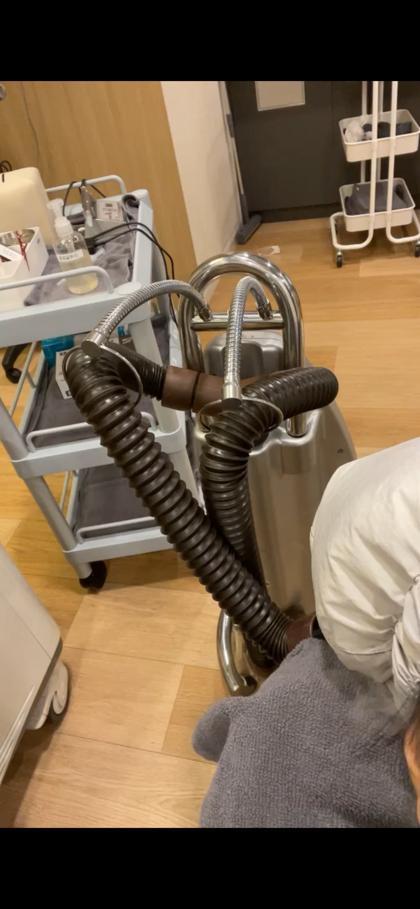 스팀치료중